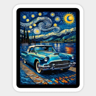 Thunderbird in starry night Sticker